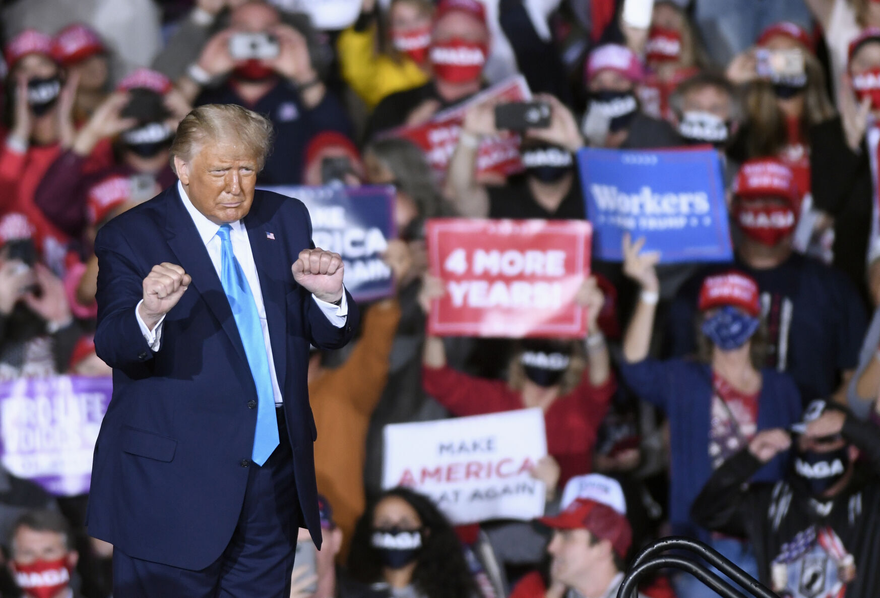 Saturday: Trump holds rally in Middletown, Pa.